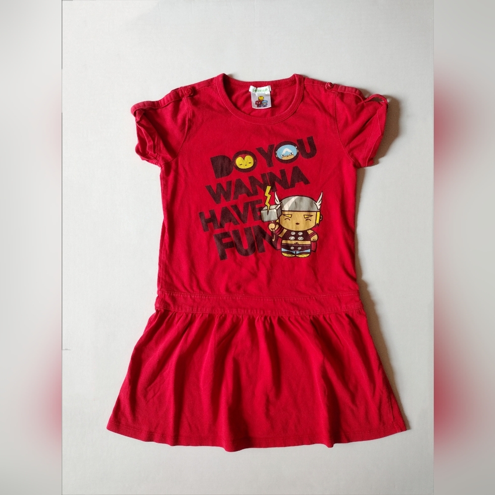 Marvel Bossini Red Mini Dress